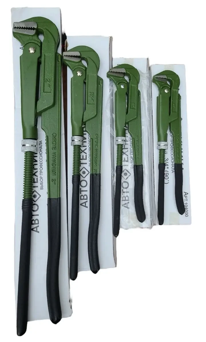 Ключ трубний важільний Автотехніка No4 90°, фото 1