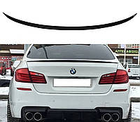 Premium Спойлер BMW F10 стиль M5 в цвете Чёрный глянец (ABS пластик) БМВ Ф10