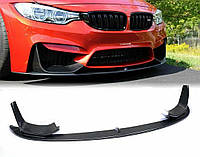 BMW 3-series F30 M3 Look Передняя Lip накладка Губа Сплиттер DPT V-3 (Для M3 F80, чёрный глянец)