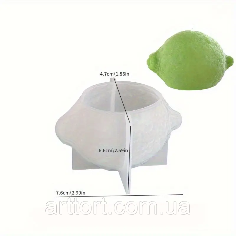 Молд силіконовий Лимон 3Д, фото 1