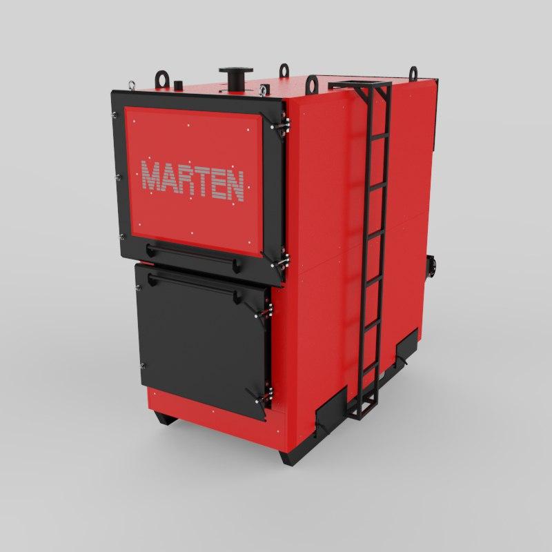 700 кВт Промисловий котел 6 мм сталь Marten Industrial T, фото 1