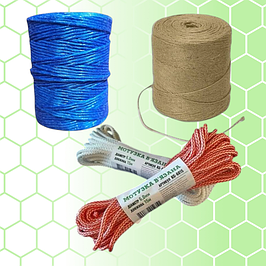 Шпагати, троси, шнури, канати