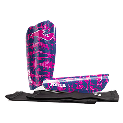 Щитки футбольні Joma SPARTAN рожево-темно-сині 401489.305 (L)