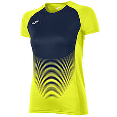 Футболка жіноча Joma ELITE VI 900641.063 жовто-темно-синя (L)