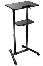 Підставка для ноутбука\проектора підлогова до 10 кг Gembird TVS-DESK-01-BK - MegaLavka