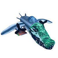 М`яка іграшка Bombardiro Crocodilo Бомбардиро Крокодило Україна плюш 48*43*11см (00515-94), фото 6