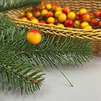 Калина лакова Ø15 мм, для декору - жовто-червона