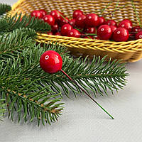 Калина лакова Ø20 мм, для декору - червоний