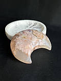Агат квітковий натуральний «місяць» з квіткового агату камінь агат., фото 2
