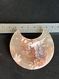 Агат квітковий натуральний «місяць» з квіткового агату камінь агат., фото 6