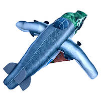 М`яка іграшка Bombardiro Crocodilo Бомбардиро Крокодило Україна плюш 48*43*11см (00515-94), фото 3