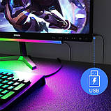 Розумні світлодіодні LED панелі Під монітором Light Bar, RGB Screenbar Light Настільна лампа Комп'ютер, затемнений світлодіод, фото 7