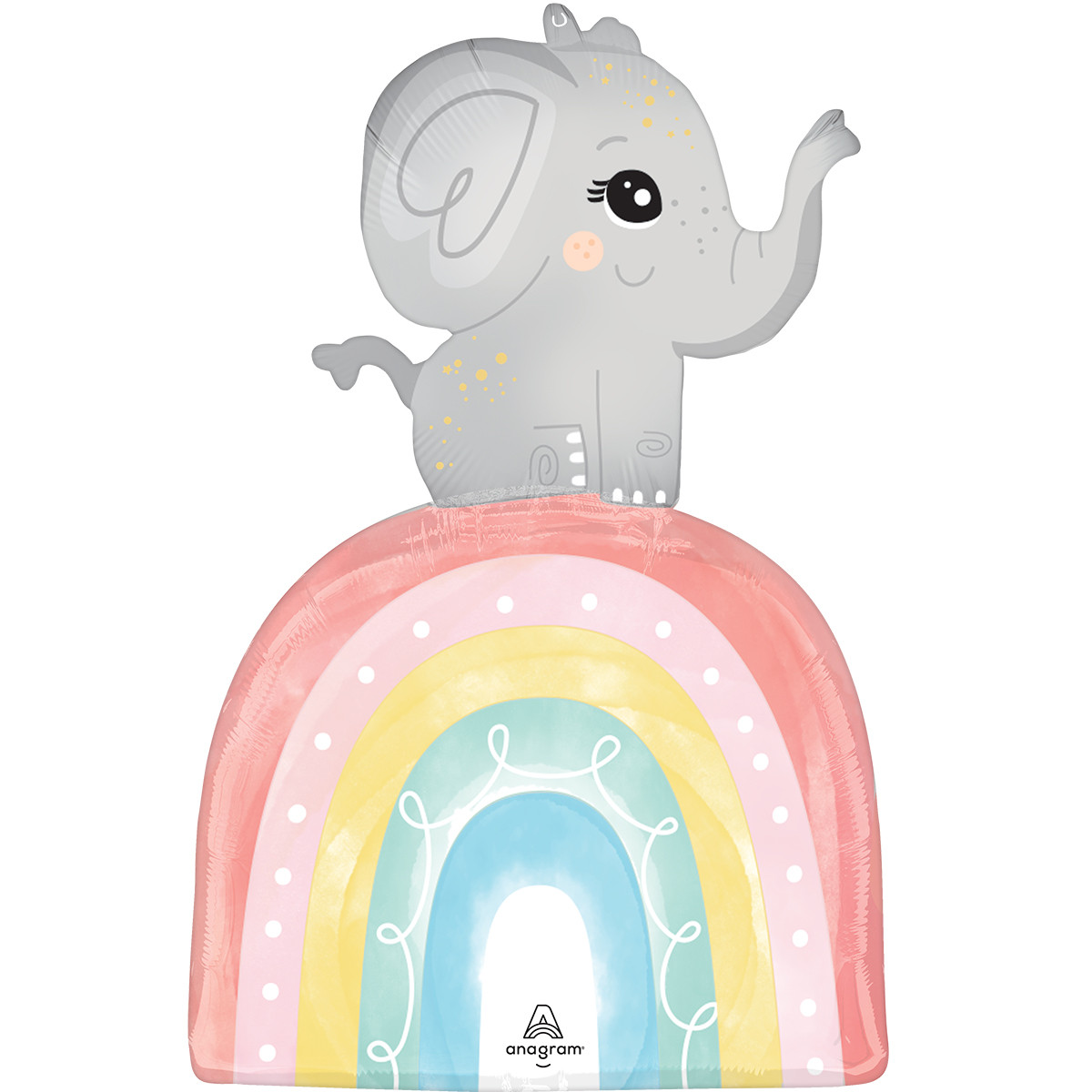 Anagram 35" Слоник на веселці Куля фольгована фігура — В УП, фото 1