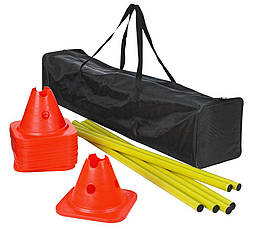 Тренувальний набір SELECT Agility set w/cones and poles (000) 12 конусів і 6 палиць