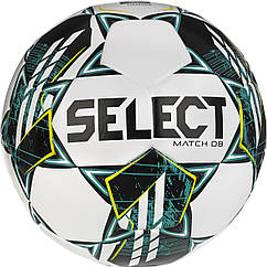 М’яч футбольний SELECT Match DB v23 (338) біло/зелений, 5 (розмір 5)