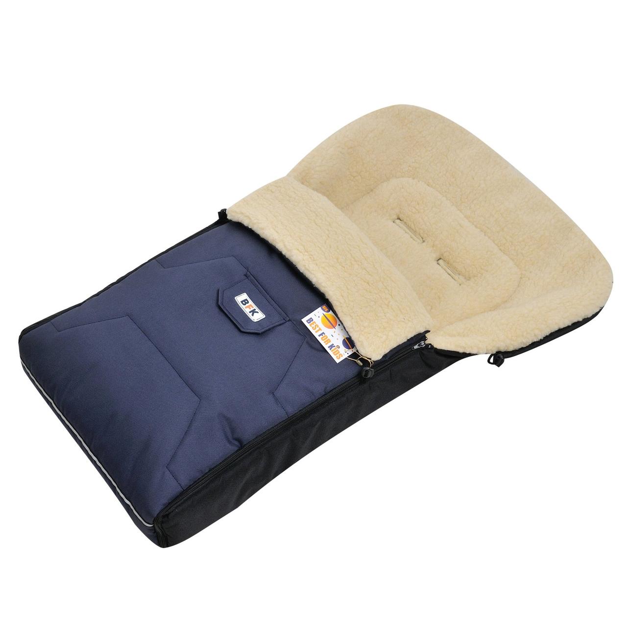 Зимовий конверт-чохол For Kids Ideal на овчині в коляску чохол у люльку конверт на санки 95*45см