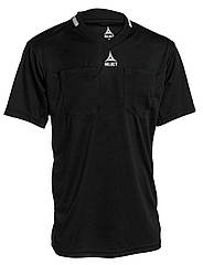 Футболка арбітра SELECT Referee Shirt S/S v21 (627) чорний/чорний (XS)