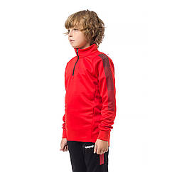 Спортивний костюм для дітей Europaw Limber Up Kid 2101 Short zipper чорно-червоний (2XS)