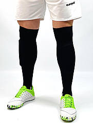 Гетри футбольні Europaw EP-001 чорні з трикотажним носком (41-45)