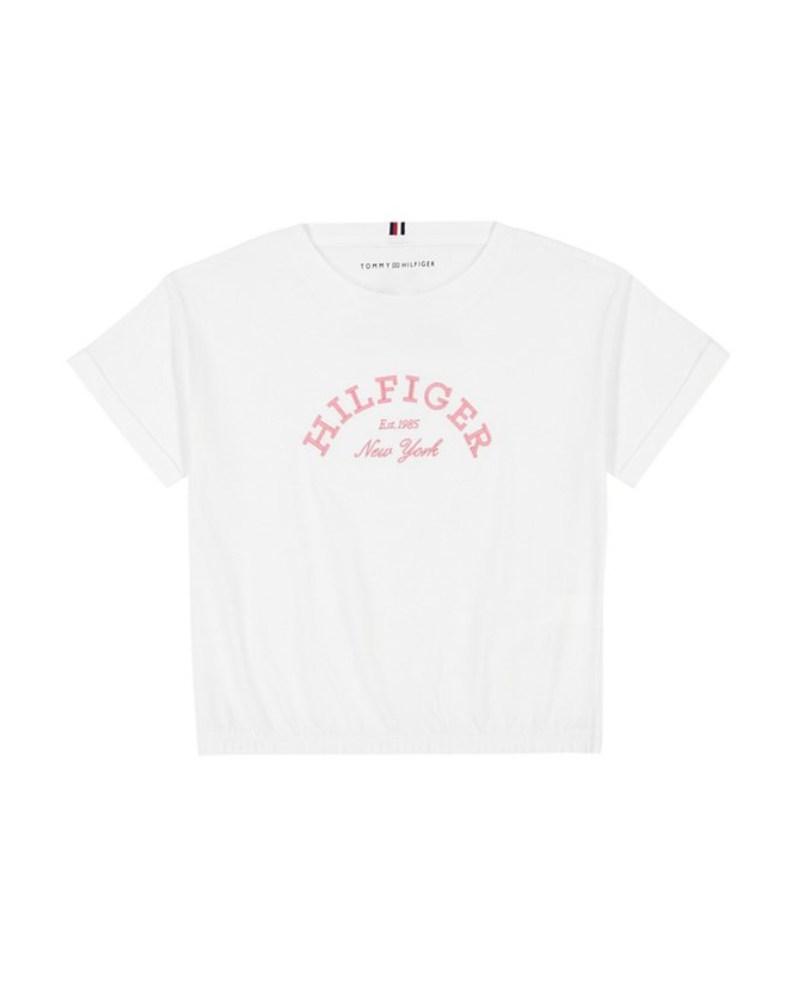 Дитяча футболка Tommy Hilfiger з вишитим логотипом 1159841982 (Білий 6X), фото 1