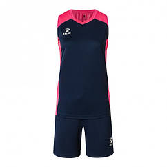 Волейбольна форма жіноча Kelme темно-синьо-рожева 3802254.1010 (3XL)