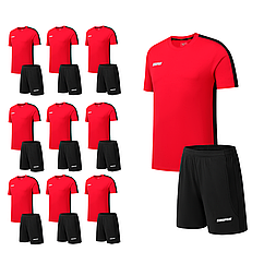 Футбольний набір на команду Europaw 030 ACADEMY червоний (10 комплектів)