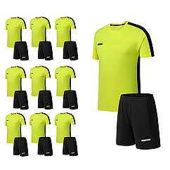 Футбольний набір на команду Europaw 030 ACADEMY жовтий (10 комплектів)
