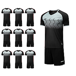 Футбольний набір на команду Europaw 029 чорний (10 комплектів)