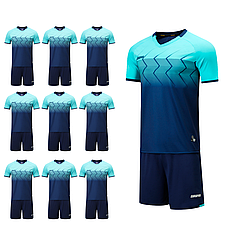 Футбольний набір на команду Europaw 029 темно-синій (10 комплектів)