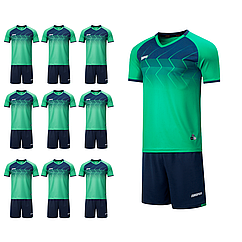 Футбольний набір на команду Europaw 029 темно-зелений (10 комплектів)