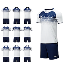 Футбольний набір на команду Europaw 029 білий (10 комплектів)