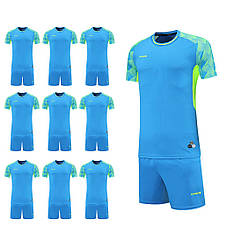 Футбольний набір на команду Europaw 028 синій (10 комплектів)