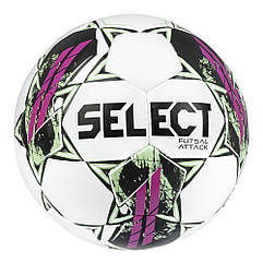 М'яч футзальний SELECT Futsal Attack v22 (419) біло/рожевий (розмір 4)