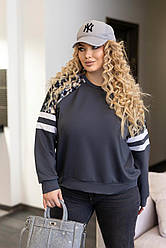 Жіночий світшот зі вставками "Artes" оптом | Батал