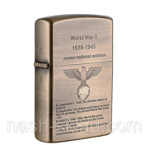 Бензинова запальничка Люфтваффе на подарунок + комплектуючі в комплекті, фото 1