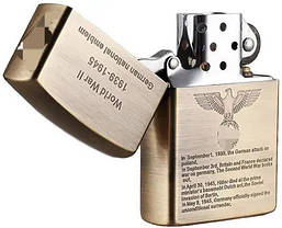 Бензинова запальничка Люфтваффе на подарунок + комплектуючі в комплекті, фото 5