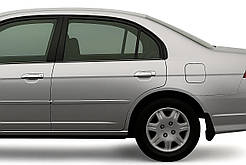 Накладки на ручки (8 шт, пласт) для Honda Civic Sedan VII 2001-2006 рр