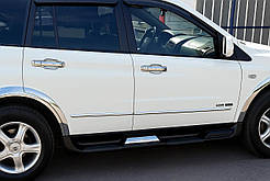 Накладки навколо ручок (4 шт, пласт) для Ssang Yong Rodius