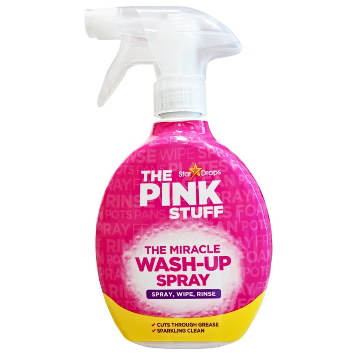 Засіб для миття посуду та очищення поверхонь від жиру Pink Stuff Spray 500 мл, фото 1