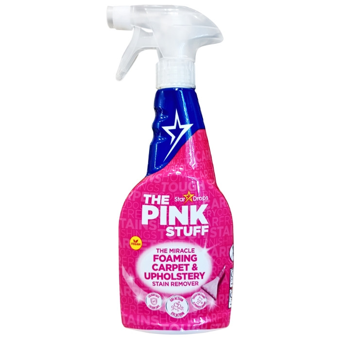 Засіб для виведення плям із килимів і м'яких меблів Pink Stuff Foaming Carpet&Upholstery 500 мл, фото 1