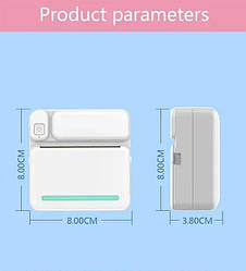 Портативний принтер миттєвого друку C19 бездротовий термопринтер для друку наклейок і Доставка по Україні