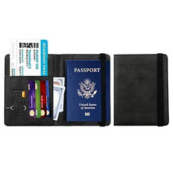 Обкладинка-органайзер для паспорта 15×11 см з екошкіри для зберігання паспорта, банківських карток Доставка по Україні