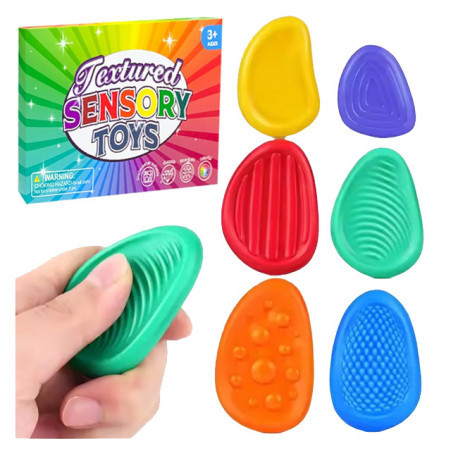 Сенсорні антистрес камінці Worry Stones, фото 1