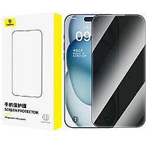 Захисне скло анти-шпигун Baseus Crystalline Privacy для iPhone 16 Pro Max