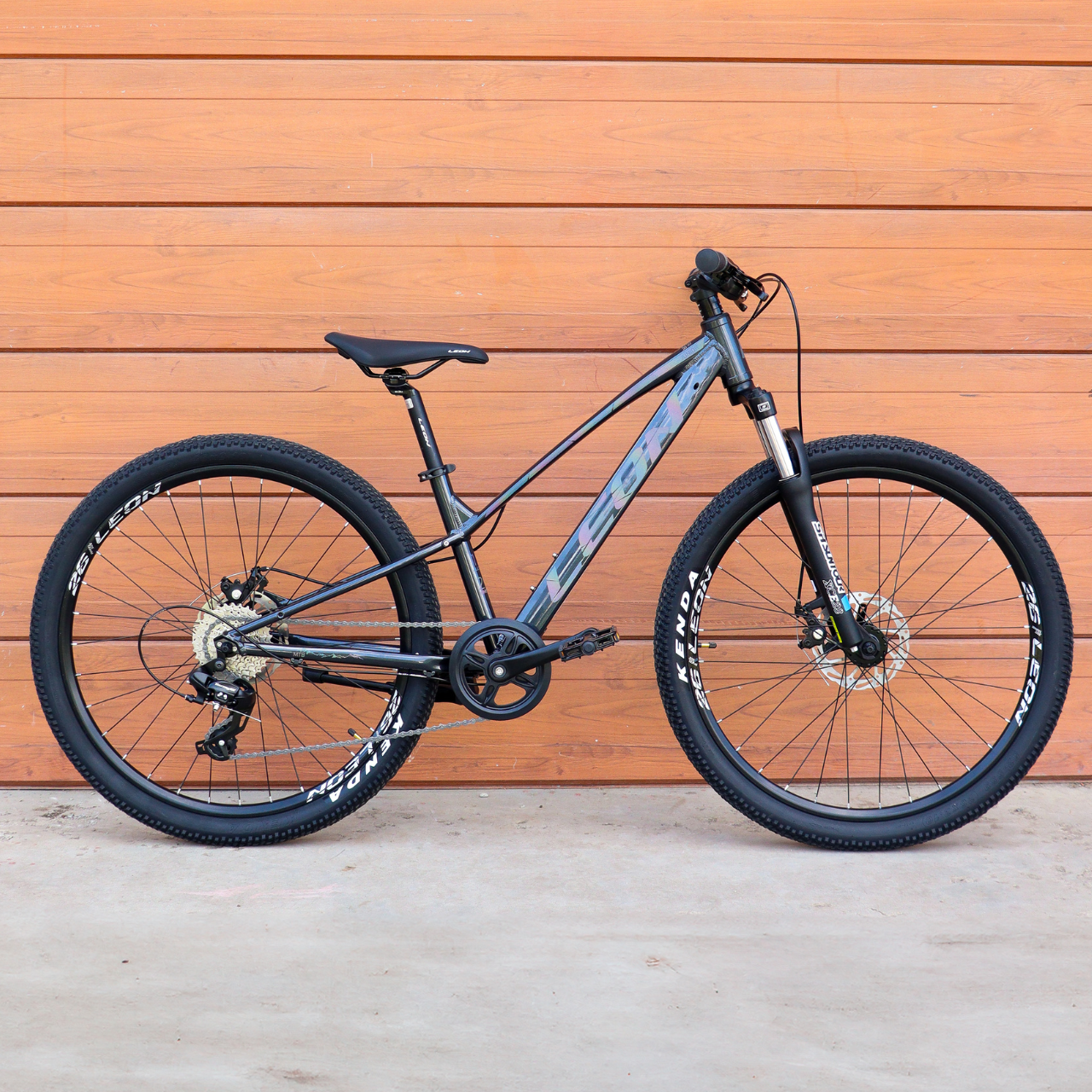 Велосипед підлітковий AL 26" Leon SUPER JUNIOR DD CS рама-13" чорний 2025