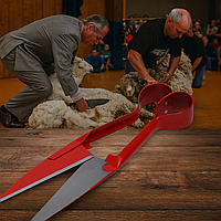 Ножиці для стрижки овець 300 мм з високовуглецевої сталі, цільнометалеві, міцні та надійні