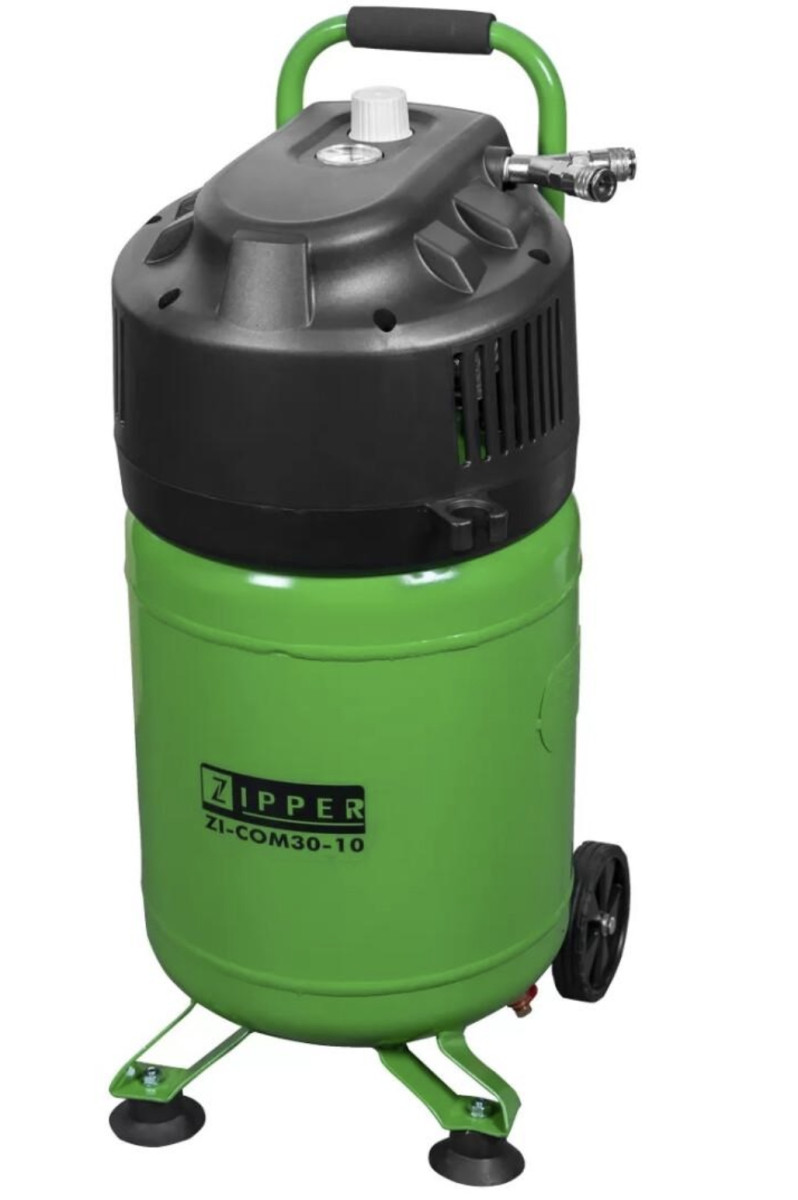 Безоливний компресор 30 л Zipper ZI-COM30-10, фото 1