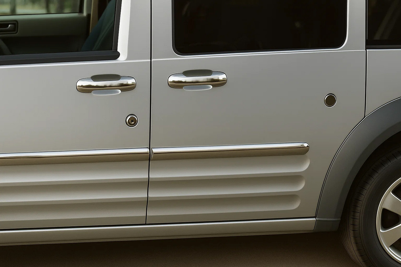 Накладки на замок OmsaLine для Ford Transit (2000-2014) (5 шт), фото 1