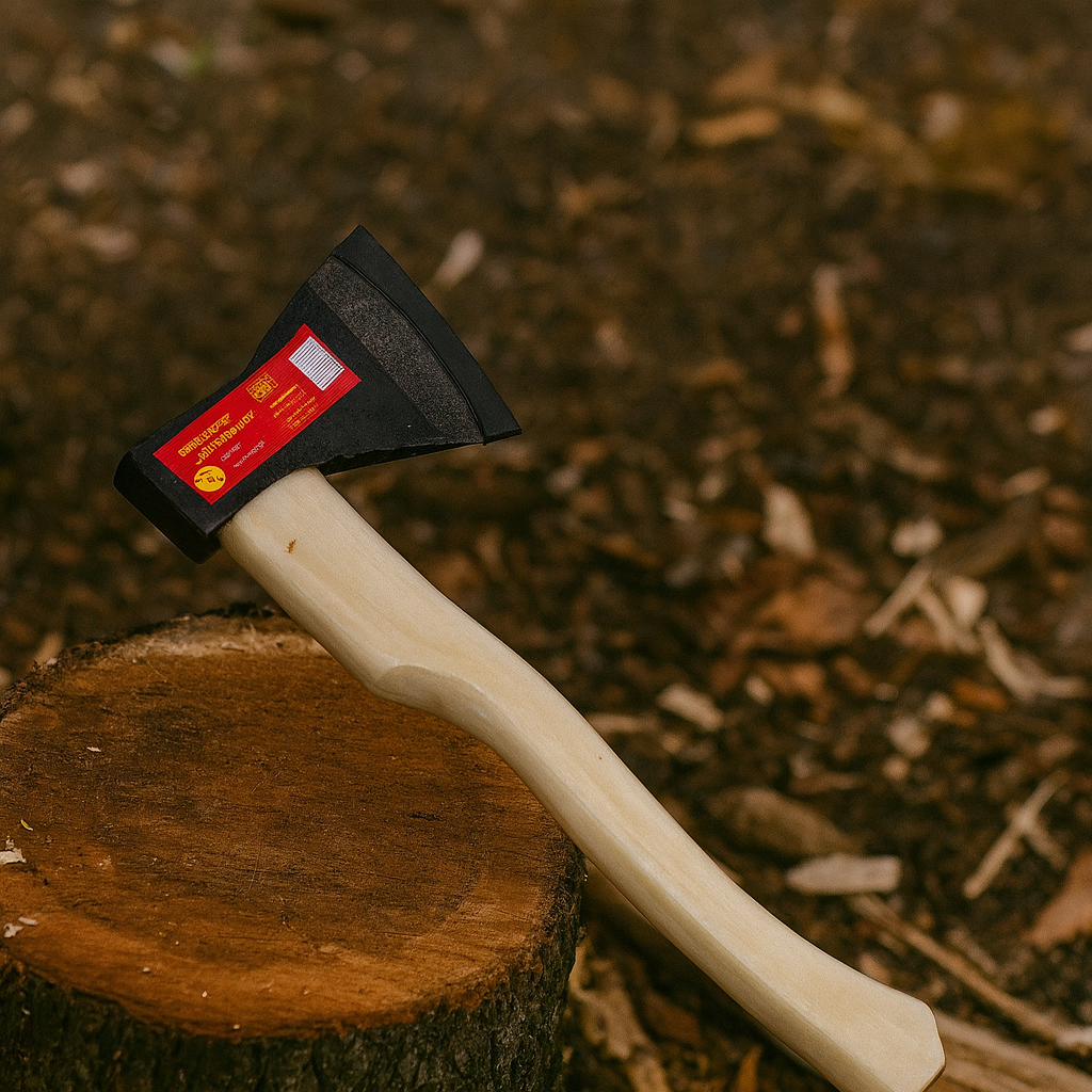 Сокира Уральська 800 г з дерев’яною ручкою, міцна сталь, для заготівлі дров та обробки деревини, фото 1