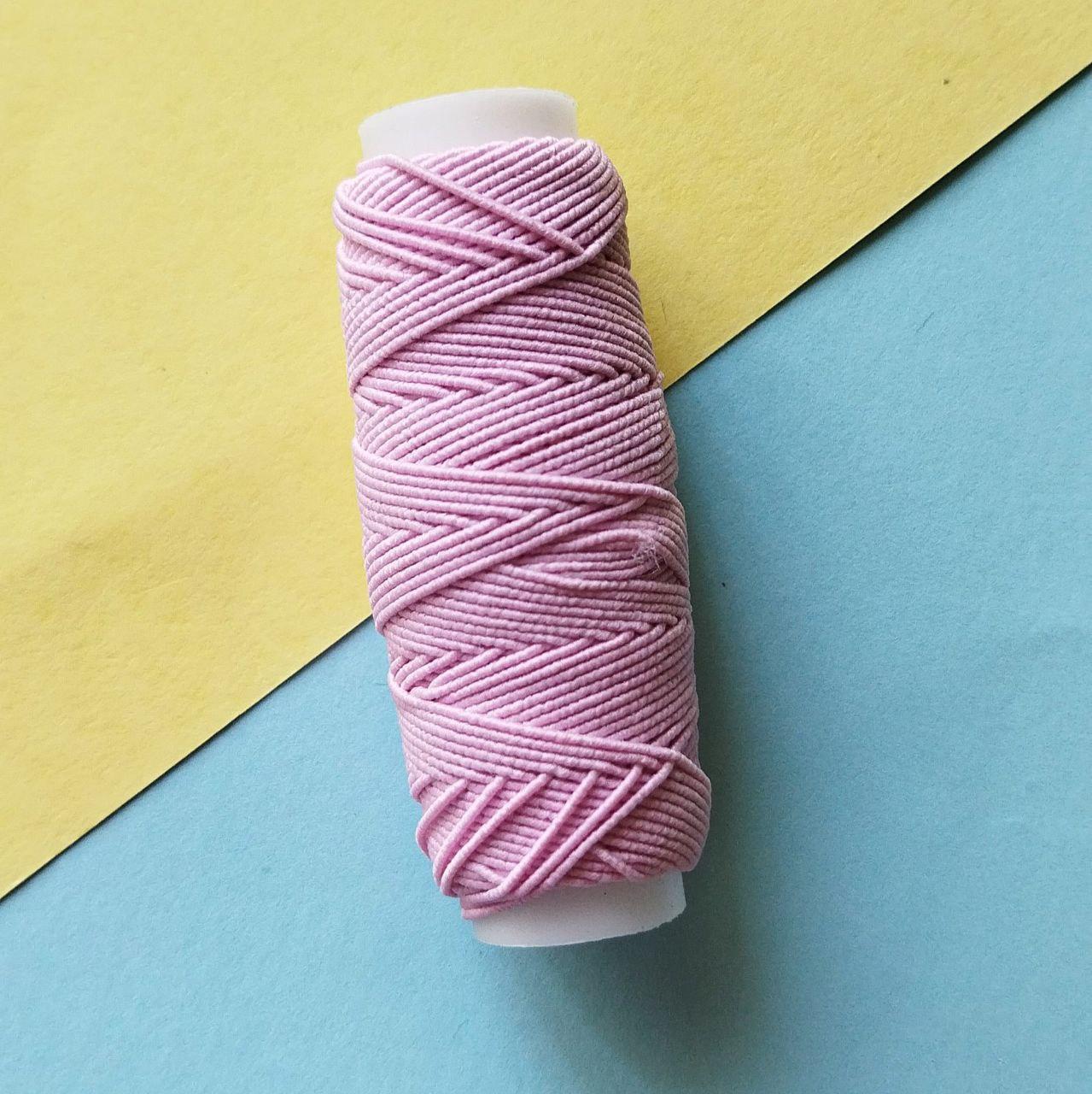 Нитка гумка рожевий колір, фото 1